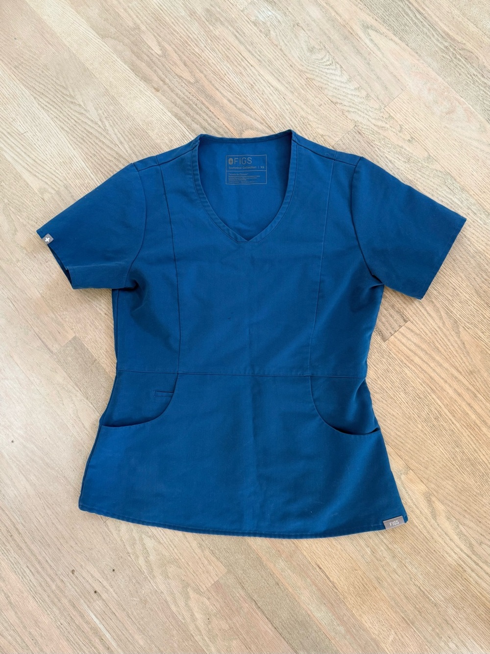 FIGS Women's Alps Blue Aburi Scrub Top